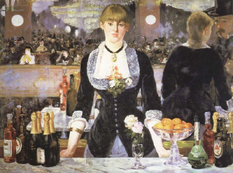 Edouard Manet a bar at the folies bergere oil painting picture